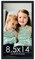 8.5x14 Slim Profile Black Picture Frame - UV Acrylic, Foam Board Backing, Hanging Hardware